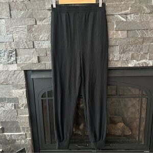 Lovers + Friends Black Ribbed Joggers